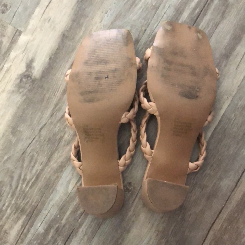 Kensie braided blush/nude heels​​ - Picture 5 of 5